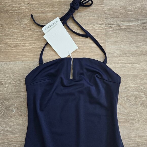 COS Halterneck Bandeau Swimsuit Size 4 + Removable Straps MSRP $79 New With Tags - Picture 8 of 15